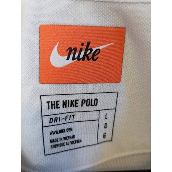 Nike Polo Dri-FIT White Shirt Embroidered Lucky Charms Golf Mens Sz Large - Picture 4 of 5